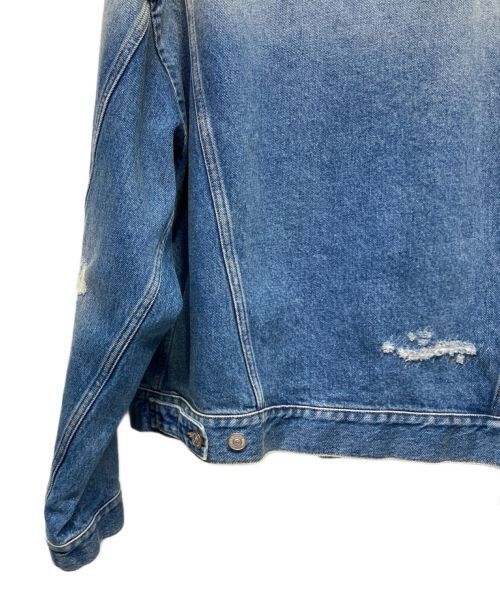 MM6 Maison Margiela Distressed Denim Jacket Denim Jacket