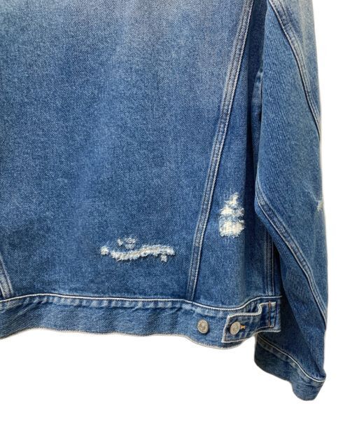 MM6 Maison Margiela Distressed Denim Jacket Denim Jacket