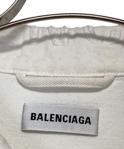 Balenciaga Cut Waistband Denim Jacket Denim Jacket