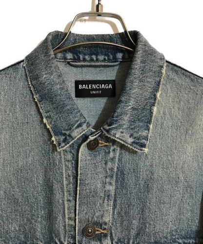 Balenciaga Embroidered Denim Jacket Denim Jacket