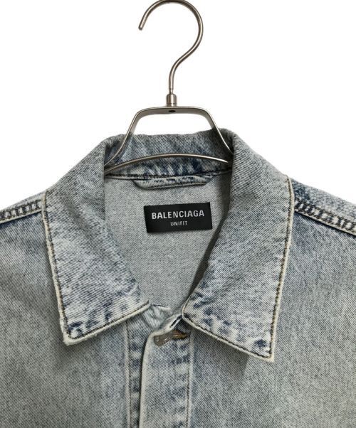 Balenciaga Twisted Sleeve Denim Jacket Denim Jacket