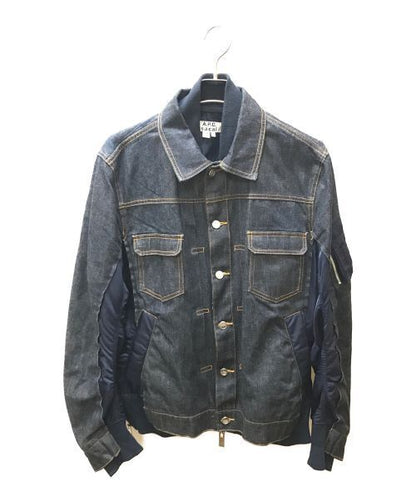 Sacai Collaboration Ma-1 Docking Denim Jacket Denim Jacket