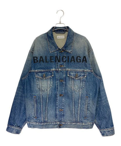 Balenciaga Logo Denim Jacket Denim Jacket