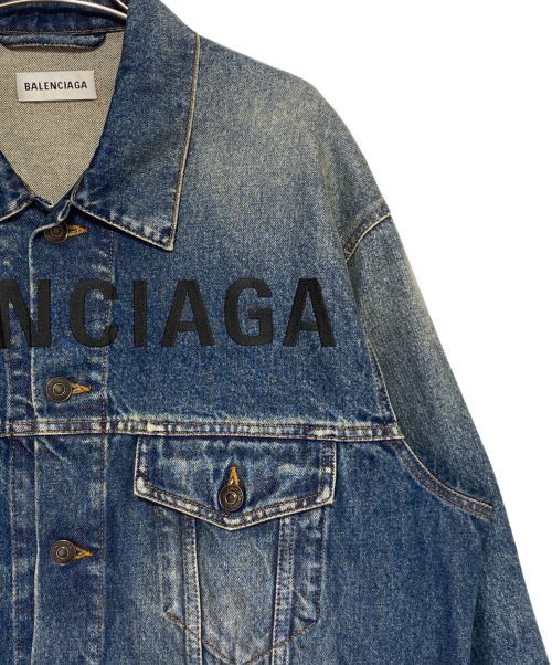 Balenciaga Logo Denim Jacket Denim Jacket