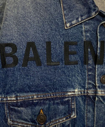 Balenciaga Logo Denim Jacket Denim Jacket