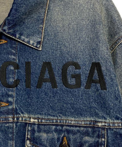 Balenciaga Logo Denim Jacket Denim Jacket