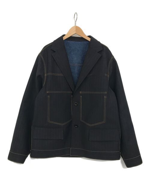 Sacai Chalk Stripe Bonding Jacket Denim Jacket