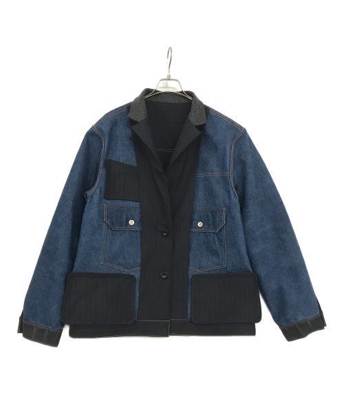 Sacai Chalk Stripe Bonding Jacket Denim Jacket