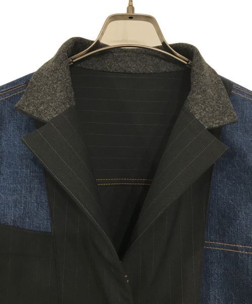 Sacai Chalk Stripe Bonding Jacket Denim Jacket