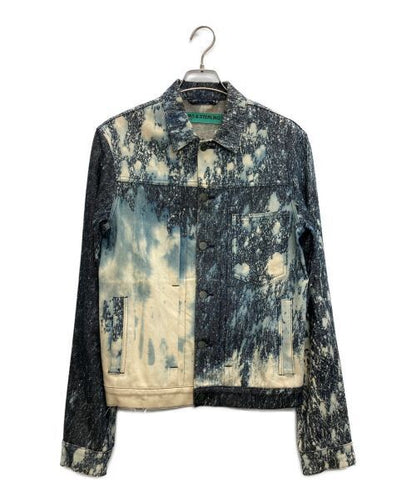 Raf Simons Splash Bleached Denim Jacket Denim Jacket