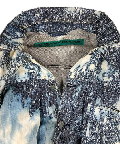 Raf Simons Splash Bleached Denim Jacket Denim Jacket