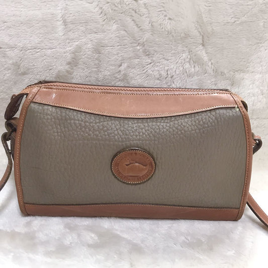 Dooney Bourke Duck Logo Shoulder Bag Grained Leather Crossbody All