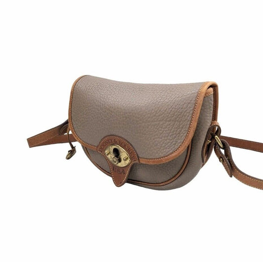 Dooney Bourke And Leather Shoulder Bag Brown