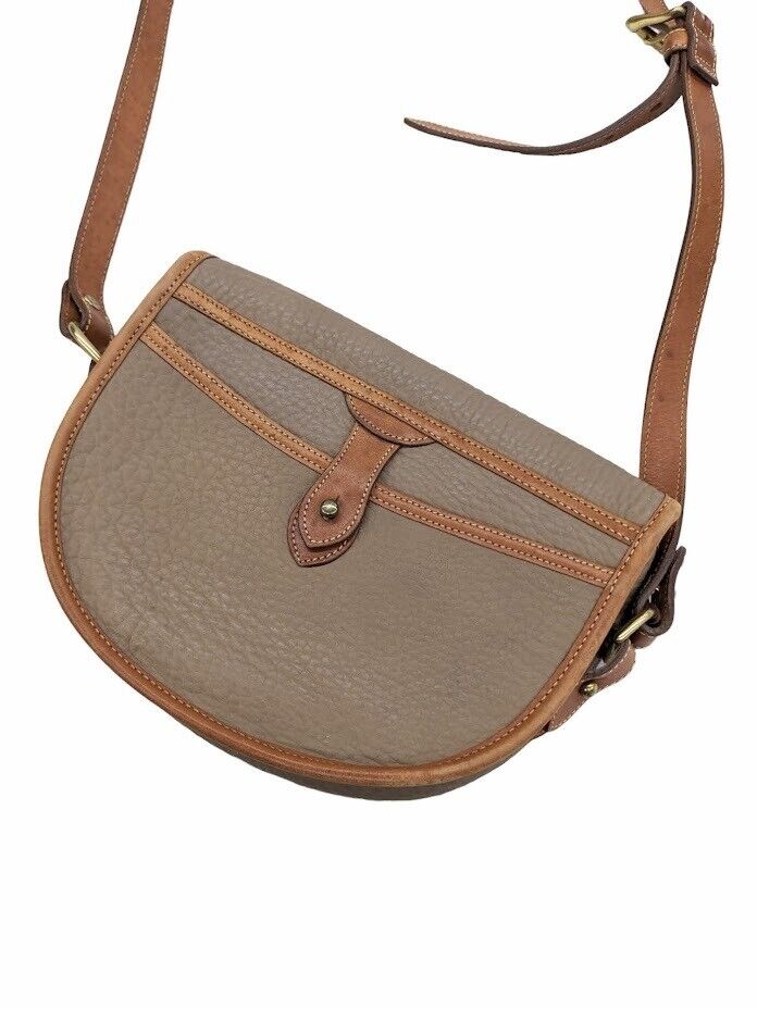 Dooney Bourke And Leather Shoulder Bag Brown