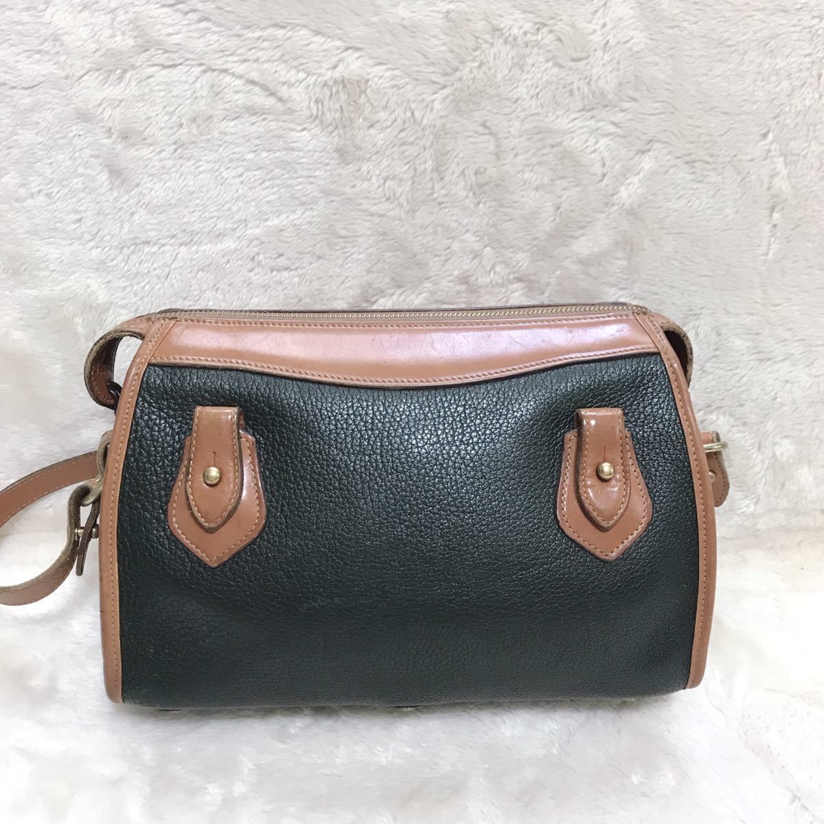 Dooney Bourke Bicolor Made In Usa Grained Leather Shoulder Bag Crossbody All