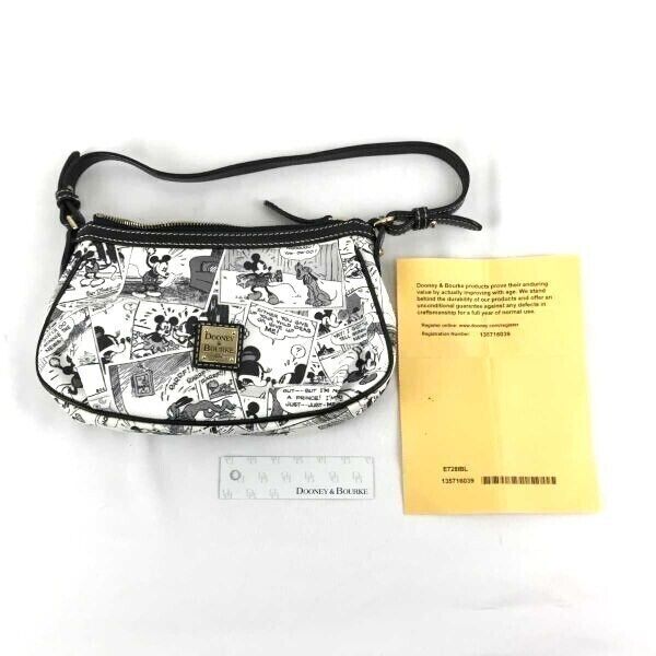 Dooney Bourke/Dooney Bourke Disney Store Hand/Shoulder Bag Black And White/Micke