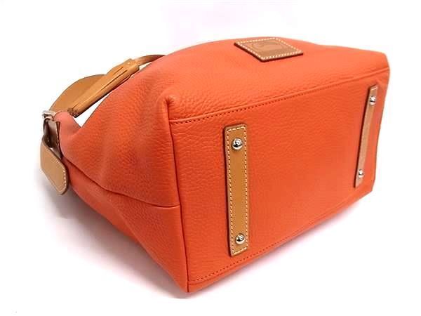 Dooney Bourke Leather Tassel One Shoulder Bag Women's Orange Au9791