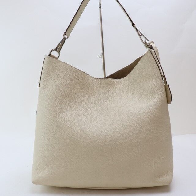 2305-84 Dooney Bourke Tote Bag Shoulder Leather Ivory Ladies