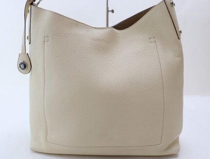 2305-84 Dooney Bourke Tote Bag Shoulder Leather Ivory Ladies