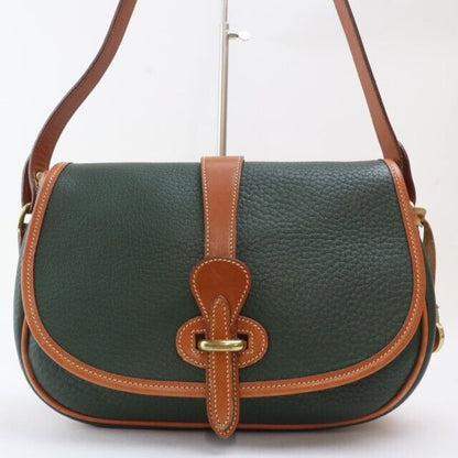 2310-61 Dooney Bourke Shoulder Bag Leather Khaki Camel Flap