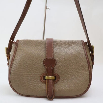 2402-47 Dooney Bourke Shoulder Bag Pochette Leather Greige