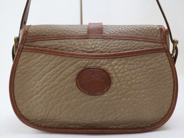 2402-47 Dooney Bourke Shoulder Bag Pochette Leather Greige