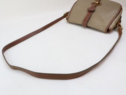 2402-47 Dooney Bourke Shoulder Bag Pochette Leather Greige