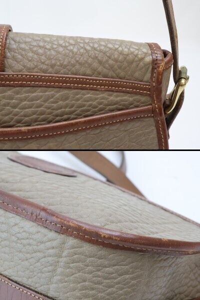 2402-47 Dooney Bourke Shoulder Bag Pochette Leather Greige