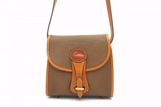 Dooney And Bourke Vintage Mini Shoulder Bag Crossbody Leather Brown 9314H