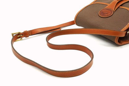 Dooney And Bourke Vintage Mini Shoulder Bag Crossbody Leather Brown 9314H