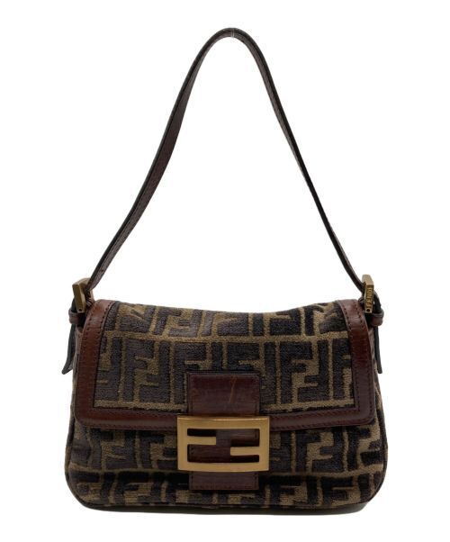 FENDI  One Shoulder Bag Zucca Mini Mamma Bucket 8Br180 Good Condition