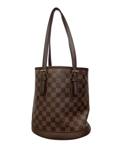 Louis Vuitton  Male Bucket Damier Shoulder Bag N42240 Good Condition