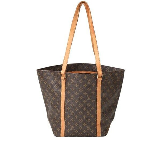 Louis Vuitton Tote Bag Monogram Canvas M51109 Brown Sack Shopping