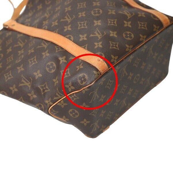 Louis Vuitton Tote Bag Monogram Canvas M51109 Brown Sack Shopping