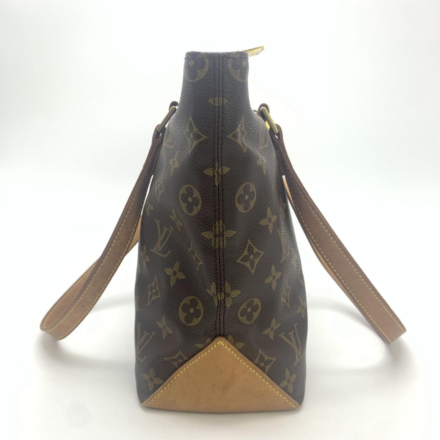 Louis Vuitton Cabas Piano M51148 Monogram Handbag Tote Bag Brown