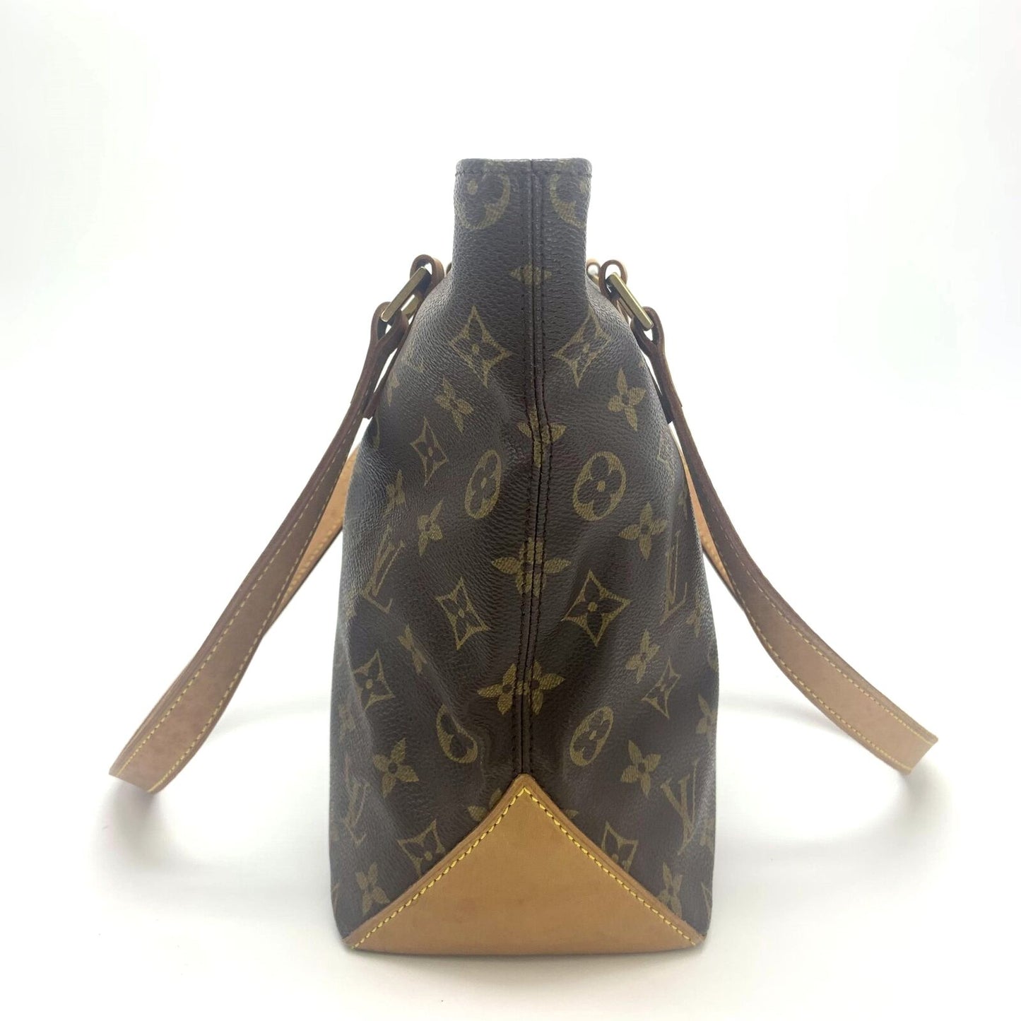 Louis Vuitton Cabas Piano M51148 Monogram Handbag Tote Bag Brown