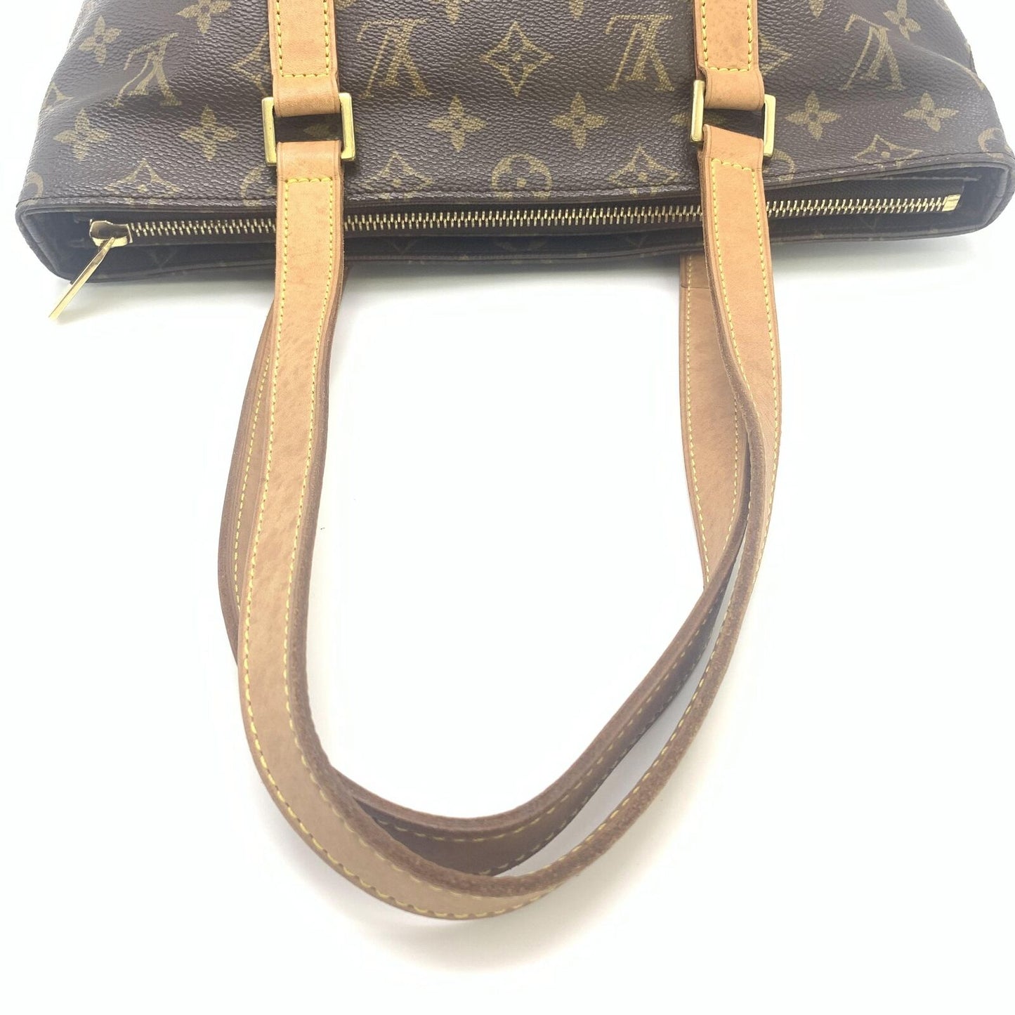 Louis Vuitton Cabas Piano M51148 Monogram Handbag Tote Bag Brown