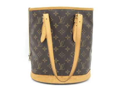 Louis Vuitton Bucket PM Tote Bag Monogram Brown M42238 Good Condition