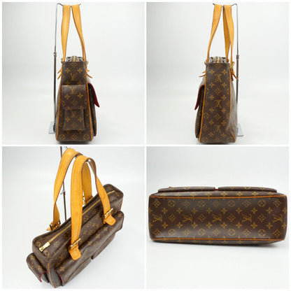 Louis Vuitton Tote Bag M51162 Multipli Cite Monogram Canvas Brown Good Condition