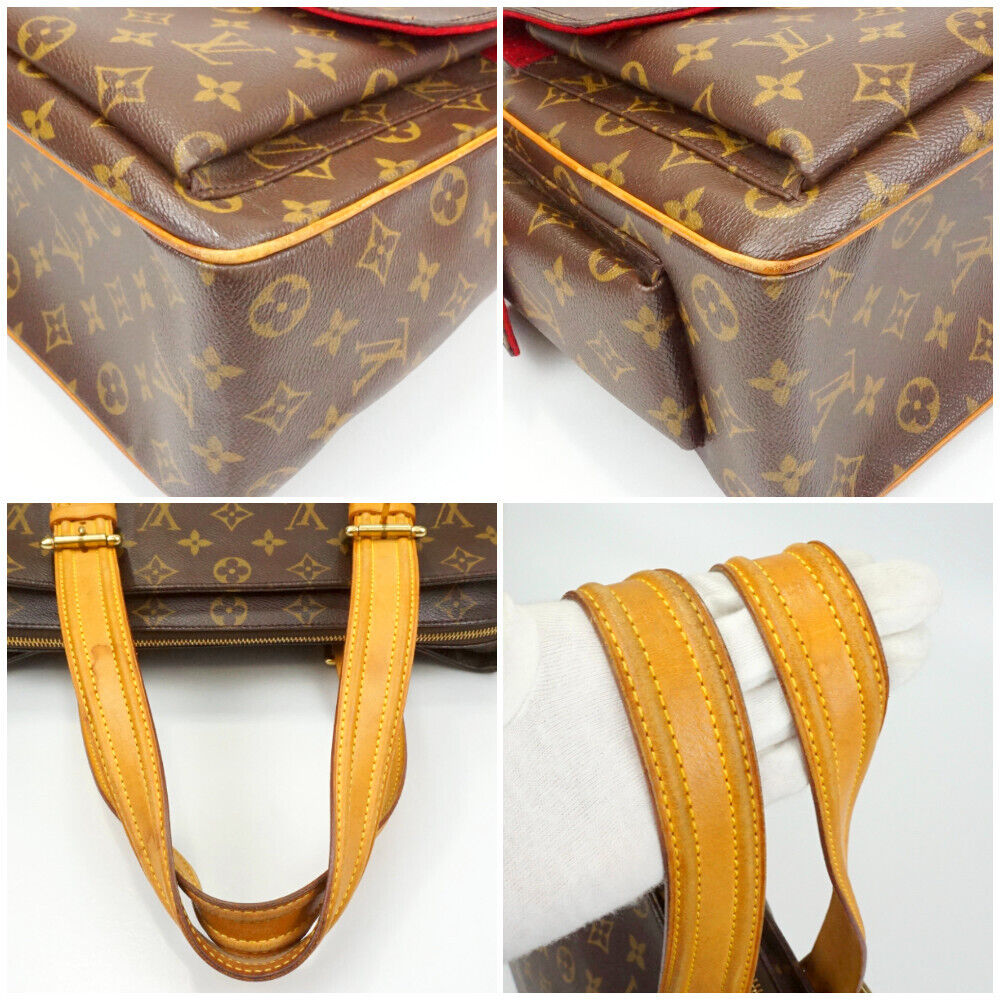 Louis Vuitton Tote Bag M51162 Multipli Cite Monogram Canvas Brown Good Condition