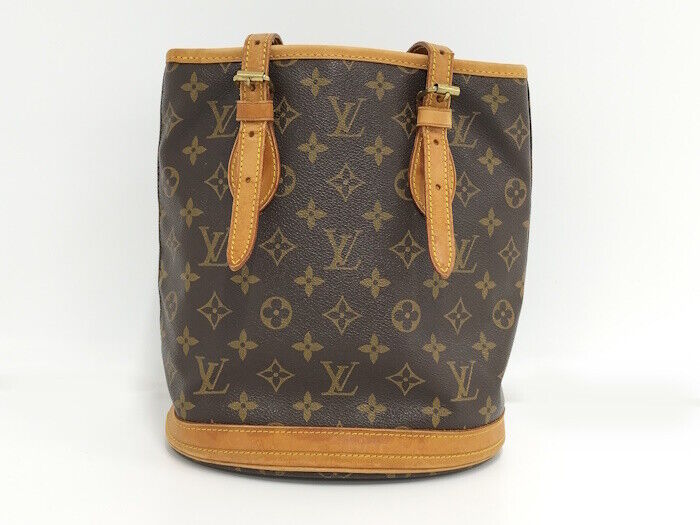 Louis Vuitton Bucket PM Tote Bag Monogram M42238 Brown