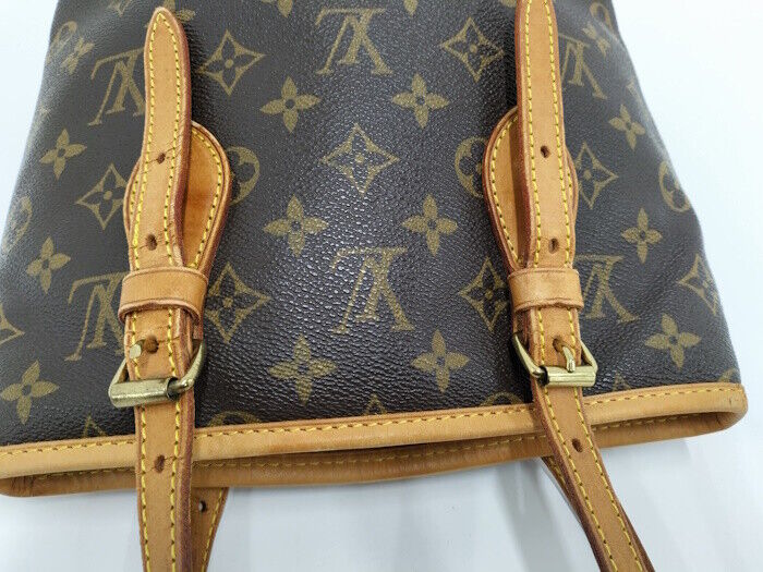 Louis Vuitton Bucket PM Tote Bag Monogram M42238 Brown