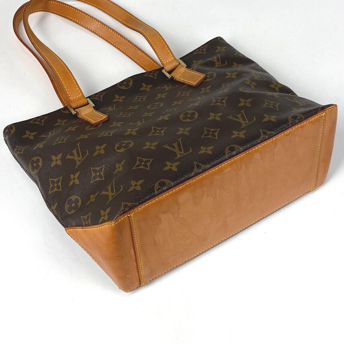 Louis Vuitton Cabas Piano Shoulder Bag Tote M51148 Monogram Brown