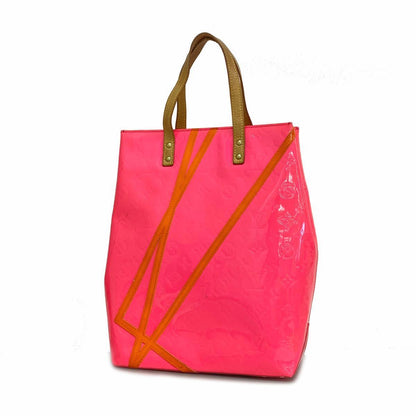 Louis Vuitton Tote Bag Vernis Fluorescent Lead MM M91900 Rose Pink