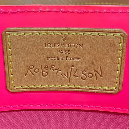 Louis Vuitton Tote Bag Vernis Fluorescent Lead MM M91900 Rose Pink