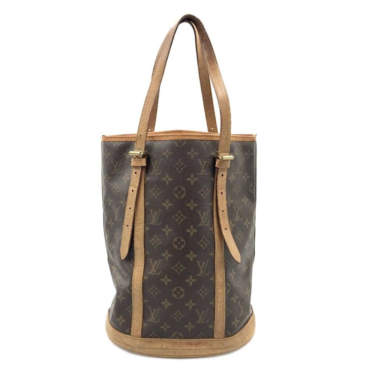 Louis Vuitton Monogram Bucket GM Shoulder Bag M42236 Brown