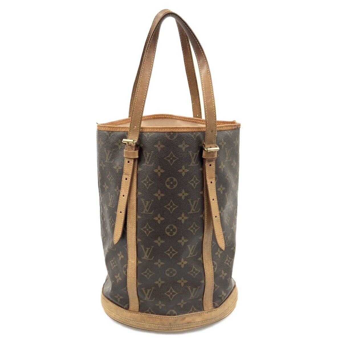 Louis Vuitton Monogram Bucket GM Shoulder Bag M42236 Brown