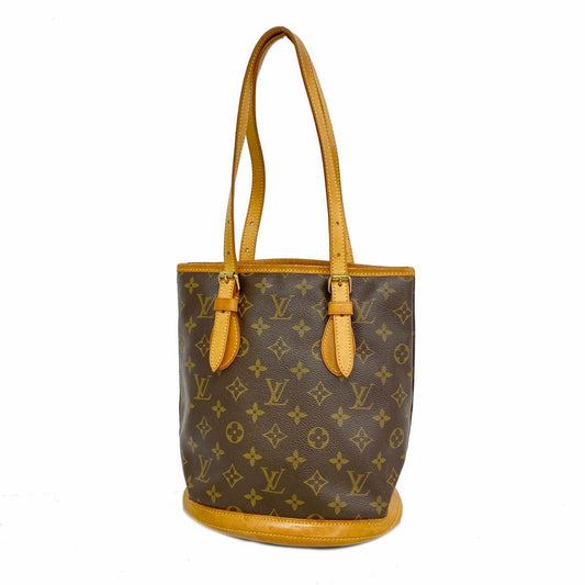 Louis Vuitton Tote Bag Monogram Bucket PM M42238 Brown Good Condition