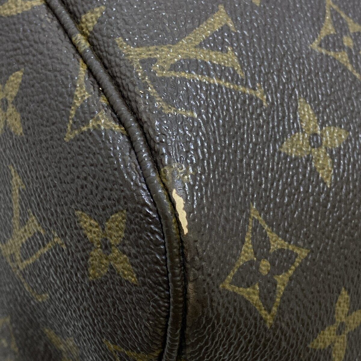 Louis Vuitton Neverfull MM Tote Bag Monogram Canvas Brown Good Condition