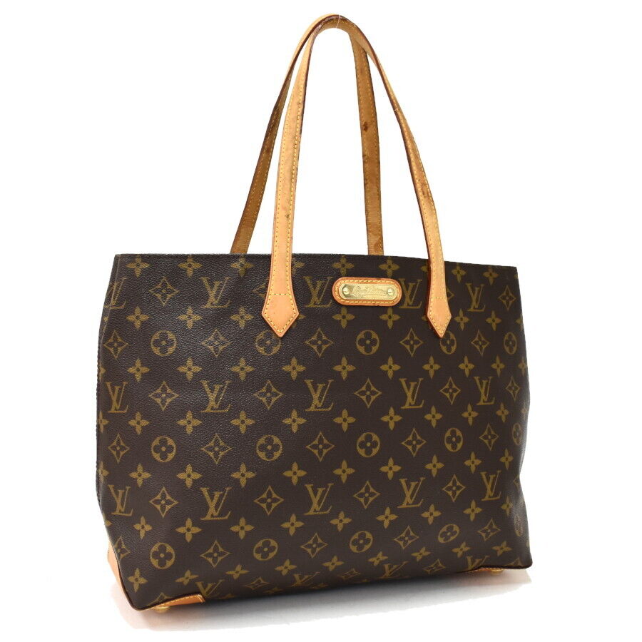 Louis Vuitton Tote Bag Wilshire MM M45644 Monogram Brown